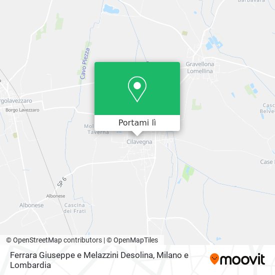 Mappa Ferrara Giuseppe e Melazzini Desolina