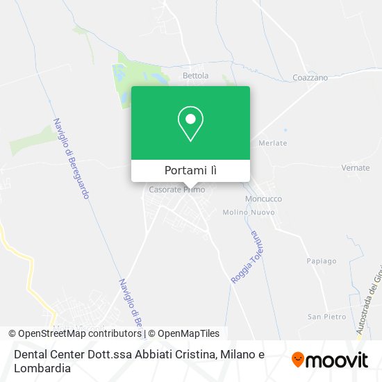 Mappa Dental Center Dott.ssa Abbiati Cristina