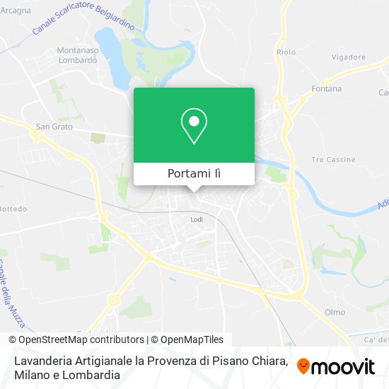 Mappa Lavanderia Artigianale la Provenza di Pisano Chiara