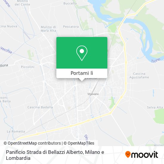 Mappa Panificio Strada di Bellazzi Alberto