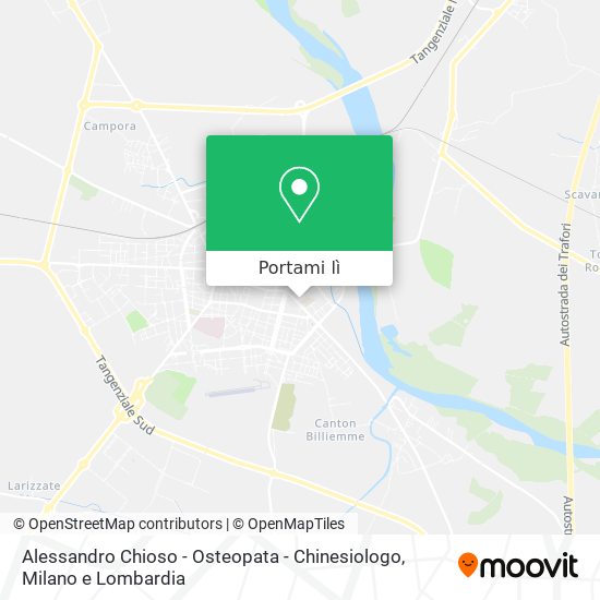 Mappa Alessandro Chioso - Osteopata - Chinesiologo