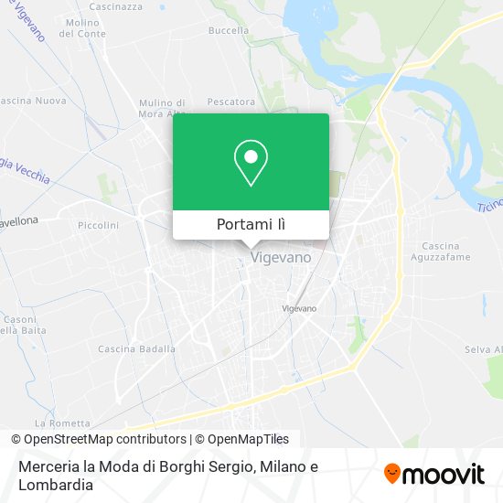 Mappa Merceria la Moda di Borghi Sergio