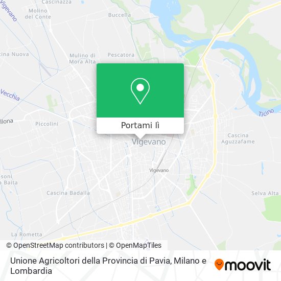 Mappa Unione Agricoltori della Provincia di Pavia