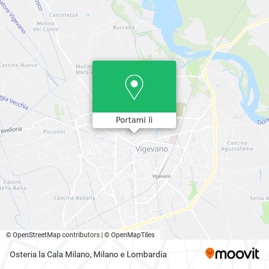 Mappa Osteria la Cala Milano