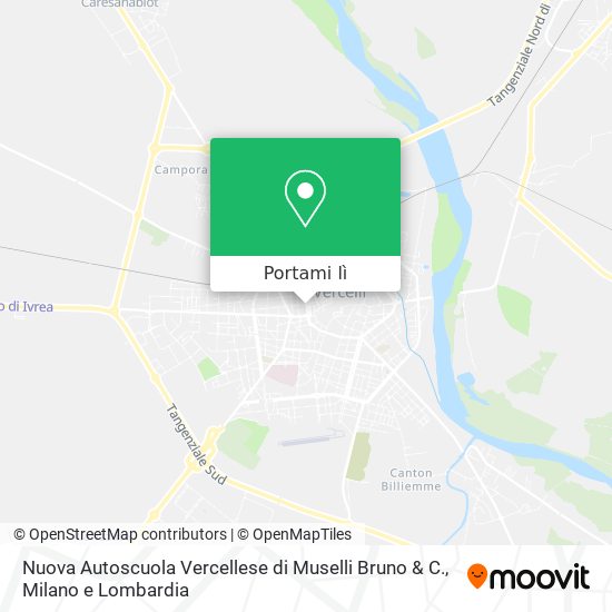 Mappa Nuova Autoscuola Vercellese di Muselli Bruno & C.