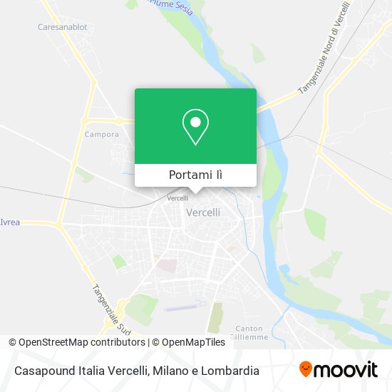 Mappa Casapound Italia Vercelli