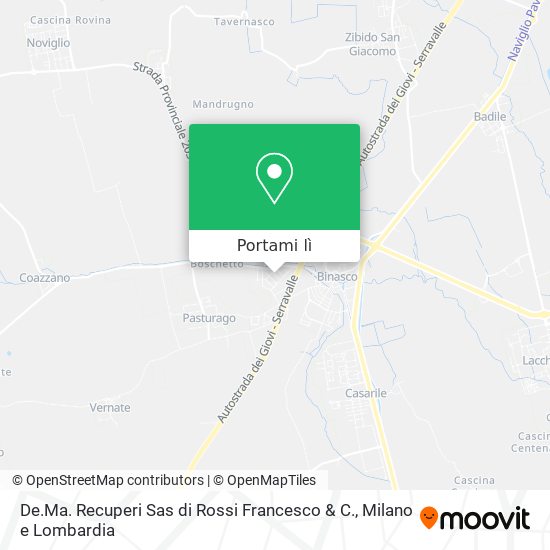 Mappa De.Ma. Recuperi Sas di Rossi Francesco & C.
