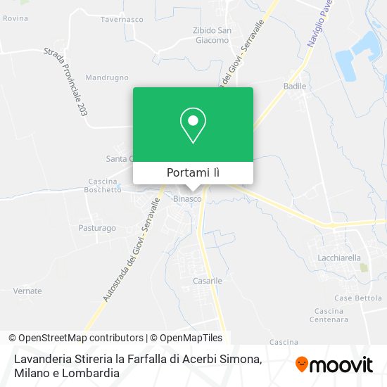 Mappa Lavanderia Stireria la Farfalla di Acerbi Simona