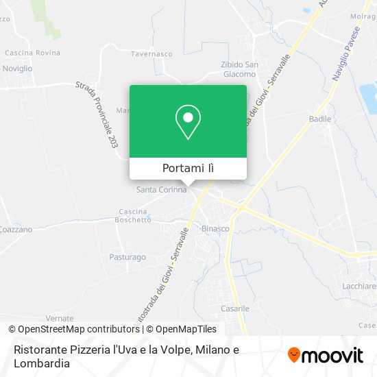 Mappa Ristorante Pizzeria l'Uva e la Volpe