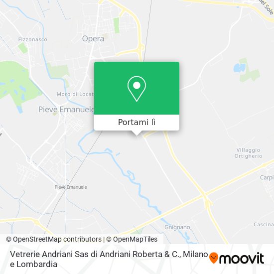 Mappa Vetrerie Andriani Sas di Andriani Roberta & C.