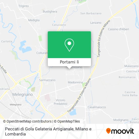 Mappa Peccati di Gola Gelateria Artigianale