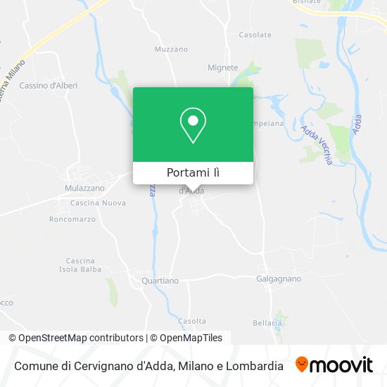 Mappa Comune di Cervignano d'Adda