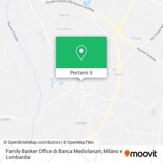 Mappa Family Banker Office di Banca Mediolanum