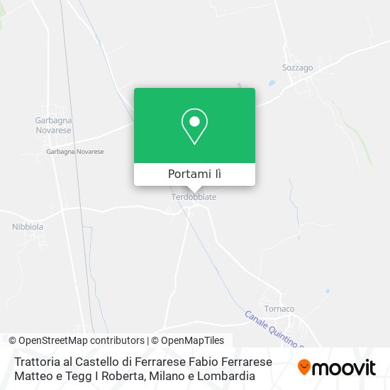 Mappa Trattoria al Castello di Ferrarese Fabio Ferrarese Matteo e Tegg I Roberta