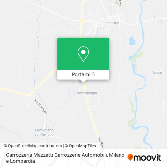 Mappa Carrozzeria Mazzetti Carrozzerie Automobili