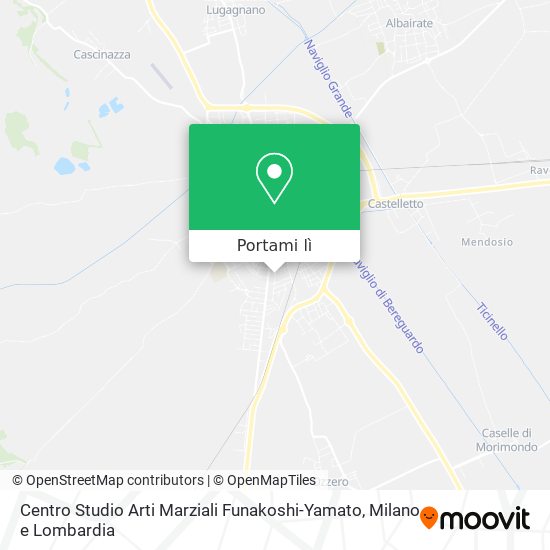 Mappa Centro Studio Arti Marziali Funakoshi-Yamato