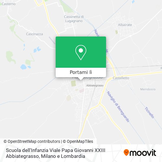 Mappa Scuola dell'Infanzia Viale Papa Giovanni XXIII Abbiategrasso