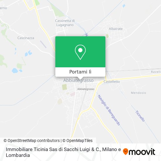 Mappa Immobiliare Ticinia Sas di Sacchi Luigi & C.