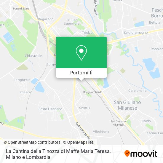 Mappa La Cantina della Tinozza di Maffe Maria Teresa