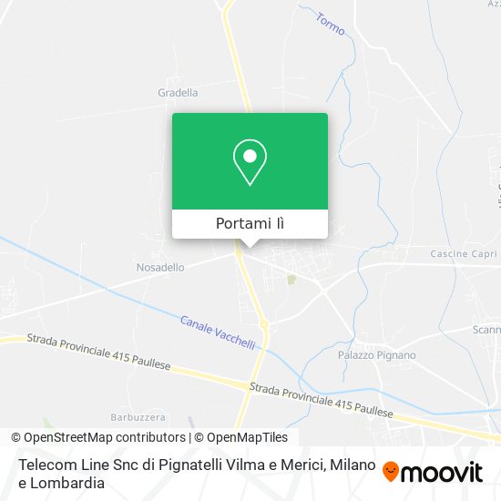 Mappa Telecom Line Snc di Pignatelli Vilma e Merici