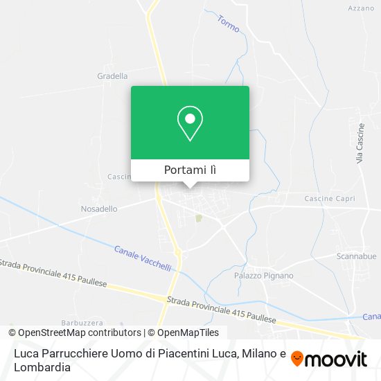 Mappa Luca Parrucchiere Uomo di Piacentini Luca