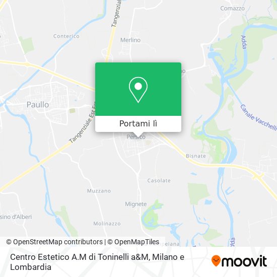 Mappa Centro Estetico A.M di Toninelli a&M