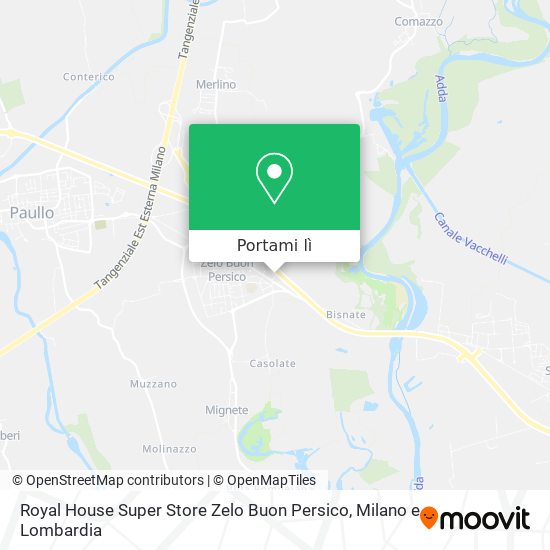 Mappa Royal House Super Store Zelo Buon Persico