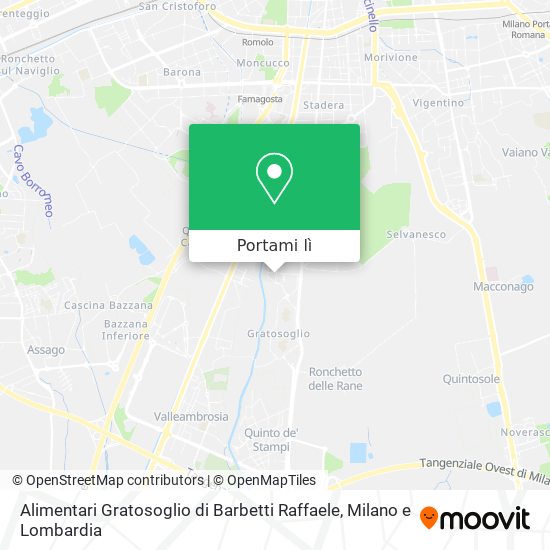 Mappa Alimentari Gratosoglio di Barbetti Raffaele