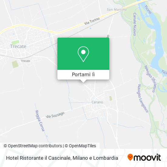 Mappa Hotel Ristorante il Cascinale