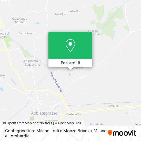 Mappa Confagricoltura Milano Lodi e Monza Brianza