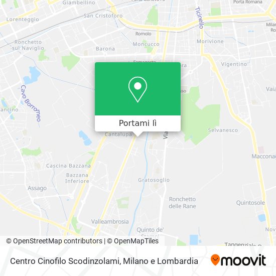Mappa Centro Cinofilo Scodinzolami