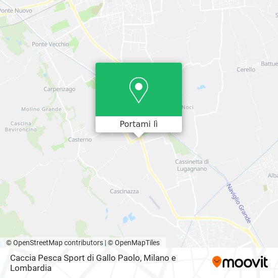 Mappa Caccia Pesca Sport di Gallo Paolo