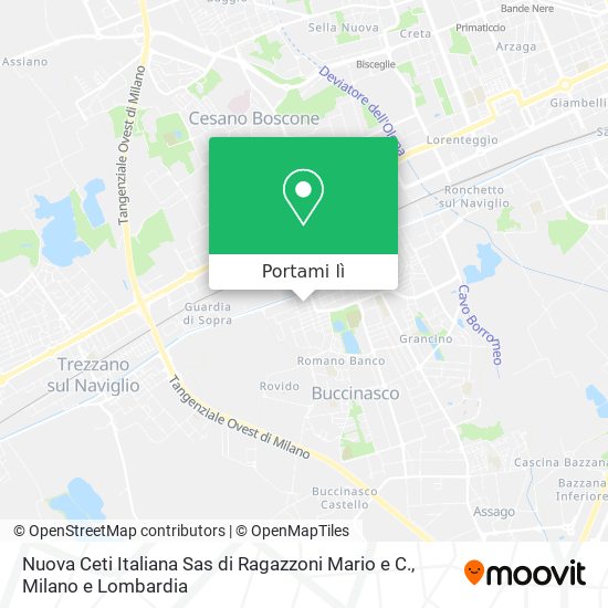 Mappa Nuova Ceti Italiana Sas di Ragazzoni Mario e C.