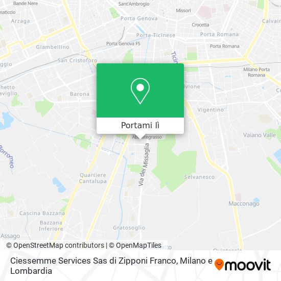 Mappa Ciessemme Services Sas di Zipponi Franco