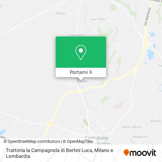Mappa Trattoria la Campagnola di Bertini Luca