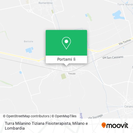 Mappa Turra Milanino Tiziana Fisioterapista