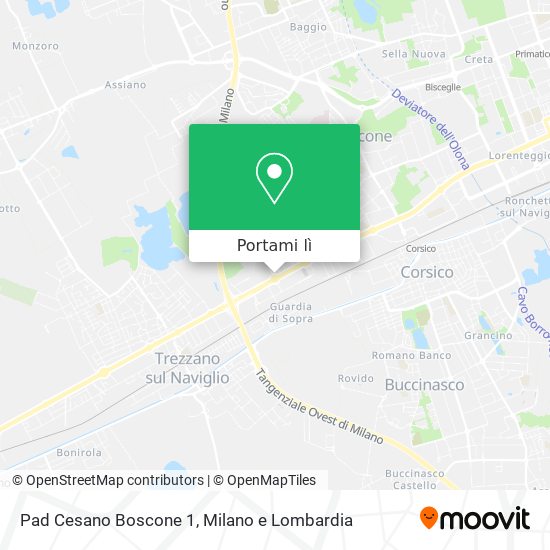 Mappa Pad Cesano Boscone 1