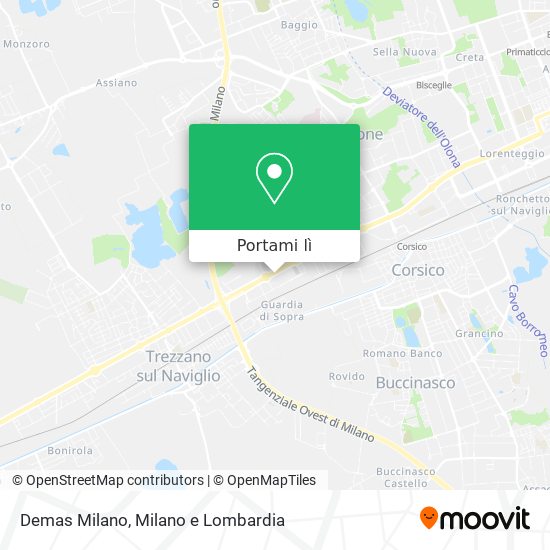 Mappa Demas Milano