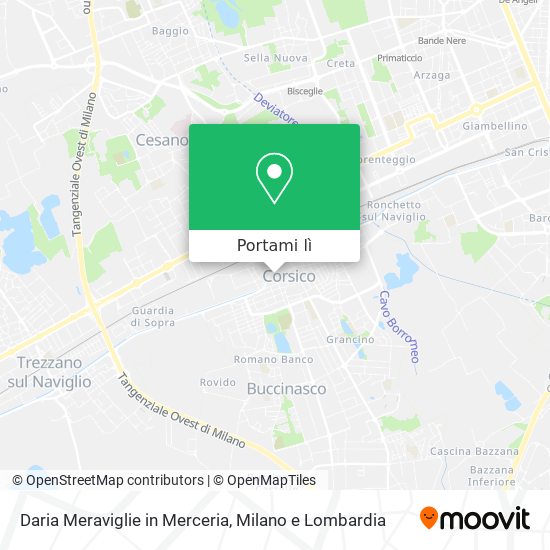 Mappa Daria Meraviglie in Merceria