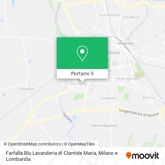 Mappa Farfalla Blu Lavanderia di Clamide Maria