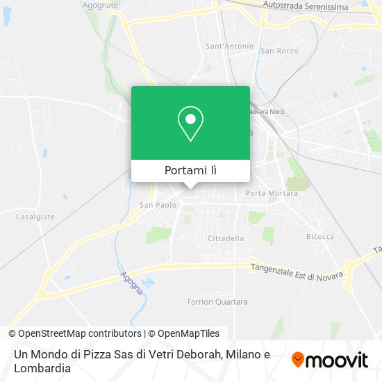 Mappa Un Mondo di Pizza Sas di Vetri Deborah