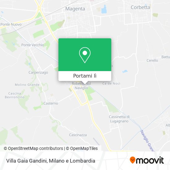 Mappa Villa Gaia Gandini