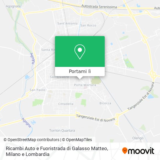 Mappa Ricambi Auto e Fuoristrada di Galasso Matteo