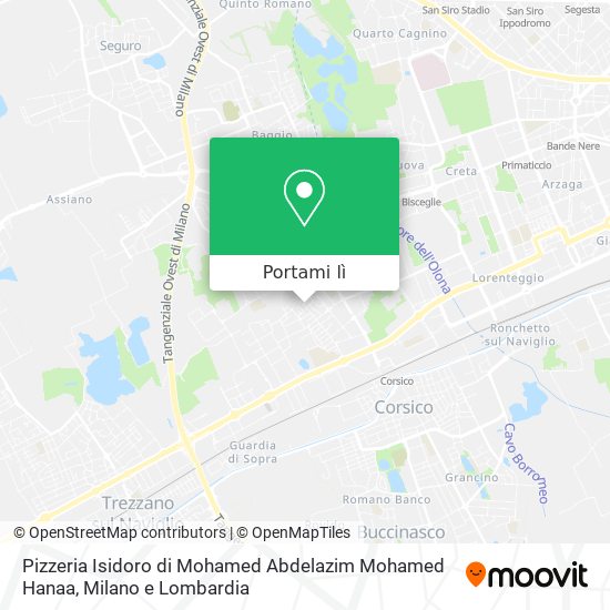 Mappa Pizzeria Isidoro di Mohamed Abdelazim Mohamed Hanaa
