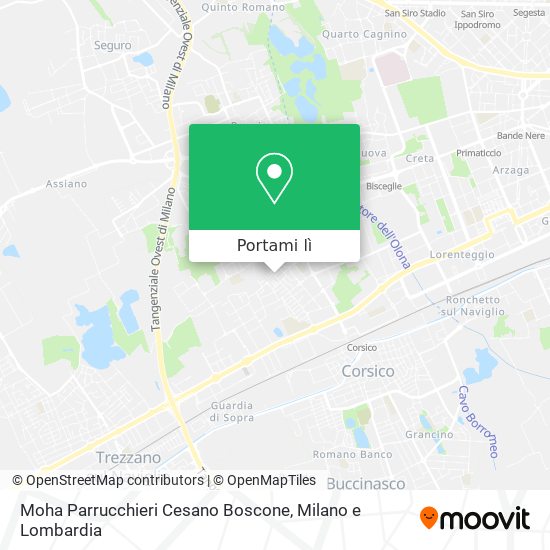 Mappa Moha Parrucchieri Cesano Boscone
