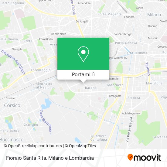 Mappa Fioraio Santa Rita