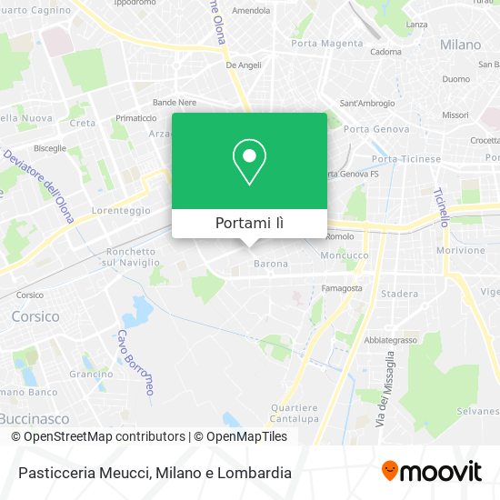Mappa Pasticceria Meucci