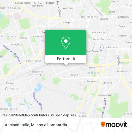 Mappa Ashland Italia