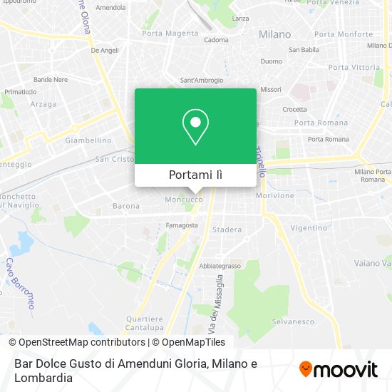 Mappa Bar Dolce Gusto di Amenduni Gloria