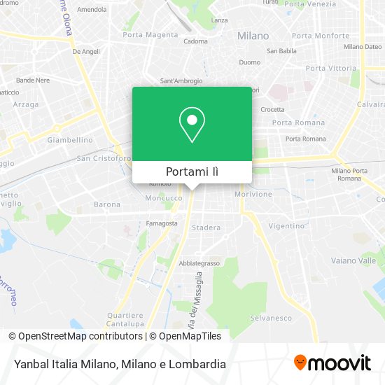 Mappa Yanbal Italia Milano